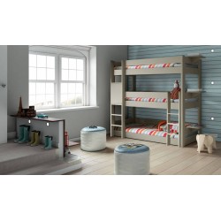 City : Lit superposés enfant triple étage sécurisé