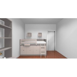 Lit enfant Babel avec grands tiroirs