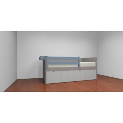 Lit enfant avec 4 grands caissons