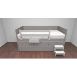 Lit enfant avec 4 grands caissons