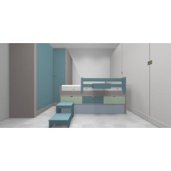 Lit enfant avec 4 grands caissons