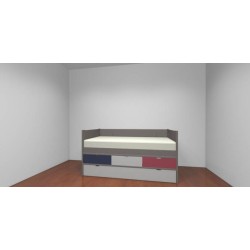 Lit enfant avec 4 grands caissons