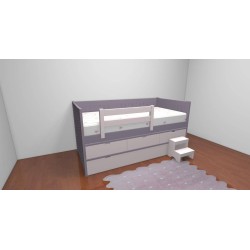 Lit enfant avec 4 grands caissons