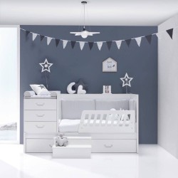 Lit combiné évolutif bébé Sero Joy en bois