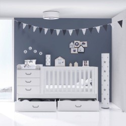 Lit combiné évolutif bébé Sero Joy en bois