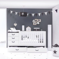 Lit combiné évolutif bébé Sero Joy en bois