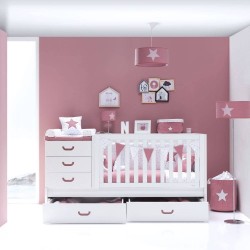 Lit combiné évolutif bébé Sero Joy en bois