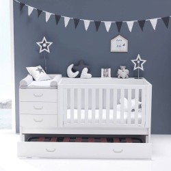 Lit combiné évolutif bébé Sero Joy en bois