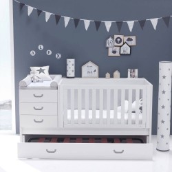 Lit combiné évolutif bébé Sero Joy en bois