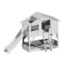 Lit enfant Cabane en bois avec escalier