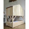 Lit enfant Cabane en bois avec escalier