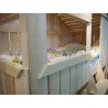 Lit enfant Cabane en bois avec escalier