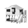 Lit enfant Cabane en bois avec escalier