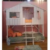 Lit enfant Cabane en bois avec escalier