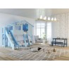 Lit enfant Cabane en bois avec escalier