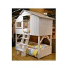 Lit enfant Cabane en bois avec escalier
