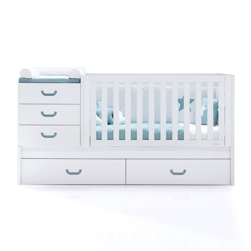 Lit combiné évolutif bébé Sero Joy en bois