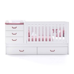 Lit combiné évolutif bébé Sero Joy en bois