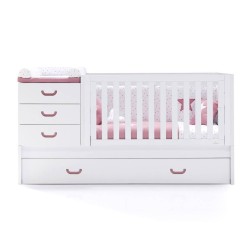 Lit combiné évolutif bébé Sero Joy en bois