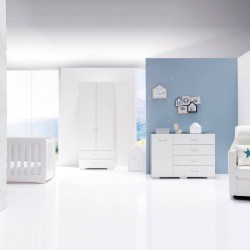 Lit combiné évolutif bébé Math 60 en bois