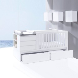 Lit combiné évolutif bébé Konver en bois