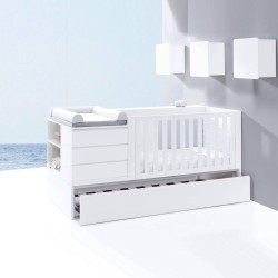 Lit combiné évolutif bébé Konver en bois