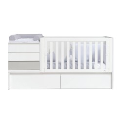 Lit combiné évolutif bébé Konver en bois