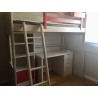 Lit mezzanine enfant avec bureau et rangements