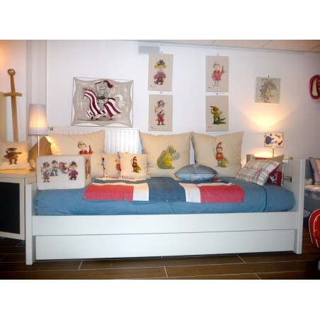 Modèle d'expo : lit Max avec tiroir gigogne en Greige