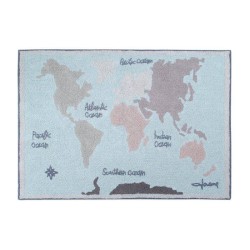 Tapis Mappemonde