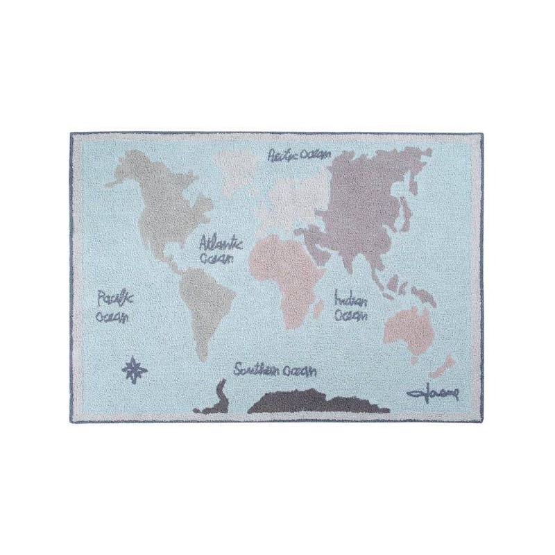 Tapis Mappemonde