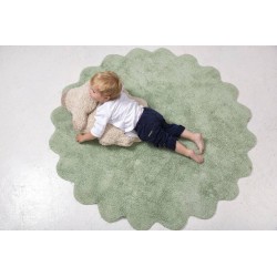 Tapis vert avec coussin Mouton