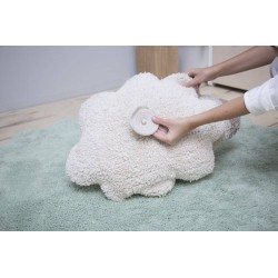 Tapis vert avec coussin Mouton