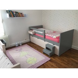 Lit Enfant à jouets avec frise