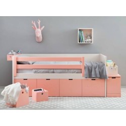 Lit Enfant à jouets avec frise