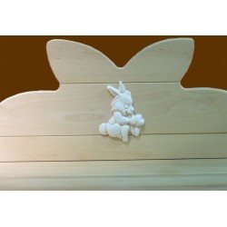 Lit de bébé original en forme de lapin