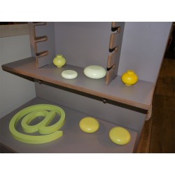 Lits superposés David avec bureau en bois pour les enfants