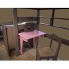 lit mezzanine enfant avec bureau intégré en bois