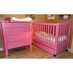 Lit pour bébé à barreaux en bois - Lit Elisa couleur au choix