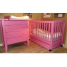 Lit pour bébé à barreaux en bois - Lit Elisa couleur au choix