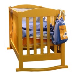 Lit pour bébé à barreaux en bois - Lit Elisa couleur au choix