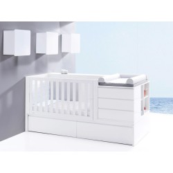 Lit combiné évolutif bébé Konver en bois