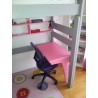 lit mezzanine enfant avec bureau intégré en bois