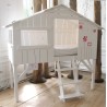 Lit enfant Cabane en bois avec escalier