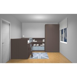 Lit enfant Babel avec grands tiroirs