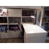Lit mezzanine enfant avec bureau et rangements