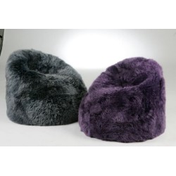 Pouf en peau de mouton