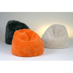 Pouf en peau de mouton