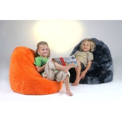 Pouf en peau de mouton