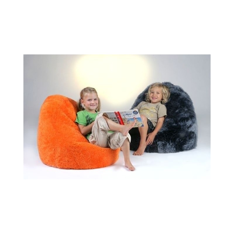Pouf en peau de mouton